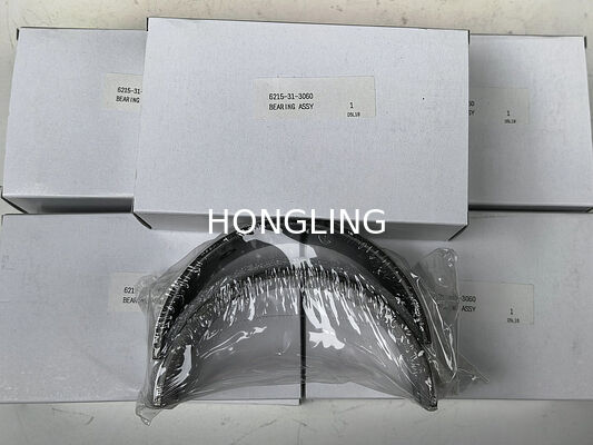 Komatsu 12V140 main bearing 6215-21-8001 6215-29-8011, connecting rod bearing 6215-31-3060, thrust plate 6215-21-8210